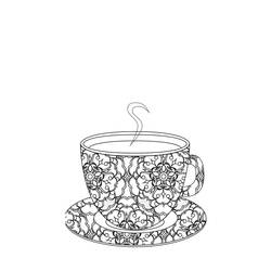 Dessin à colorier: Café (Alimentation et Nutrition) #210503 - Coloriages à Imprimer Gratuits