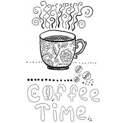 Dessin à colorier: Café (Alimentation et Nutrition) #210507 - Coloriages à Imprimer Gratuits