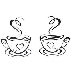Dessin à colorier: Café (Alimentation et Nutrition) #210508 - Coloriages à Imprimer Gratuits