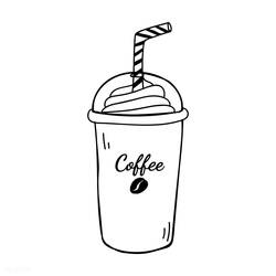 Dessin à colorier: Café (Alimentation et Nutrition) #210510 - Coloriages à Imprimer Gratuits
