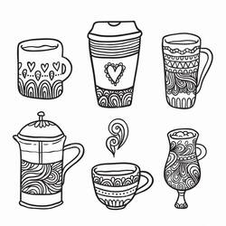 Dessin à colorier: Café (Alimentation et Nutrition) #210511 - Coloriages à Imprimer Gratuits