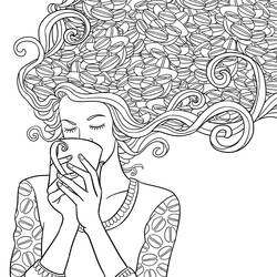 Dessin à colorier: Café (Alimentation et Nutrition) #210515 - Coloriages à Imprimer Gratuits