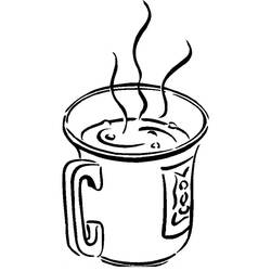 Dessin à colorier: Café (Alimentation et Nutrition) #210517 - Coloriages à Imprimer Gratuits