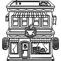 Dessin à colorier: Café (Alimentation et Nutrition) #210518 - Coloriages à Imprimer Gratuits