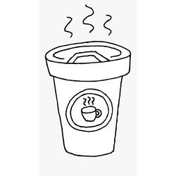 Dessin à colorier: Café (Alimentation et Nutrition) #210521 - Coloriages à Imprimer Gratuits