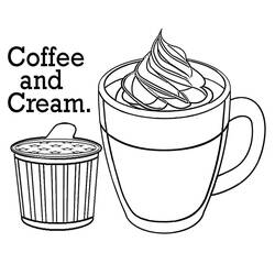 Dessin à colorier: Café (Alimentation et Nutrition) #210522 - Coloriages à Imprimer Gratuits