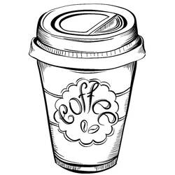 Dessin à colorier: Café (Alimentation et Nutrition) #210524 - Coloriages à Imprimer Gratuits