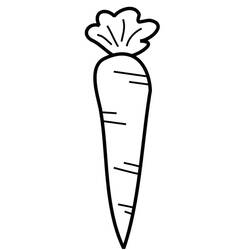 Dessin à colorier: Carotte (Alimentation et Nutrition) #197496 - Coloriages à Imprimer Gratuits