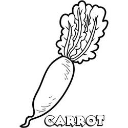 Dessin à colorier: Carotte (Alimentation et Nutrition) #197498 - Coloriages à Imprimer Gratuits