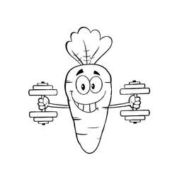 Dessin à colorier: Carotte (Alimentation et Nutrition) #197501 - Coloriages à Imprimer Gratuits