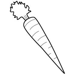 Dessin à colorier: Carotte (Alimentation et Nutrition) #197502 - Coloriages à Imprimer Gratuits