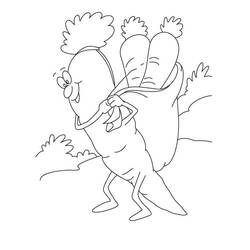 Dessin à colorier: Carotte (Alimentation et Nutrition) #197505 - Coloriages à Imprimer Gratuits