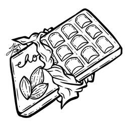 Dessin à colorier: Chocolat (Alimentation et Nutrition) #214402 - Coloriages à Imprimer Gratuits