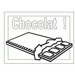 Dessin à colorier: Chocolat (Alimentation et Nutrition) #214405 - Coloriages à Imprimer Gratuits