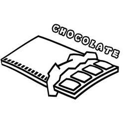 Dessin à colorier: Chocolat (Alimentation et Nutrition) #214411 - Coloriages à Imprimer Gratuits