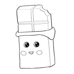 Dessin à colorier: Chocolat (Alimentation et Nutrition) #214413 - Coloriages à Imprimer Gratuits