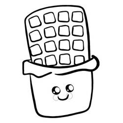 Dessin à colorier: Chocolat (Alimentation et Nutrition) #214419 - Coloriages à Imprimer Gratuits