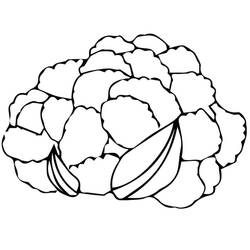 Dessin à colorier: Chou fleur (Alimentation et Nutrition) #207505 - Coloriages à Imprimer Gratuits