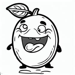 Dessins à colorier: Citron - Coloriages à Imprimer Gratuits