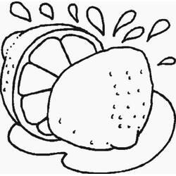 Dessin à colorier: Citron (Alimentation et Nutrition) #185003 - Coloriages à Imprimer Gratuits