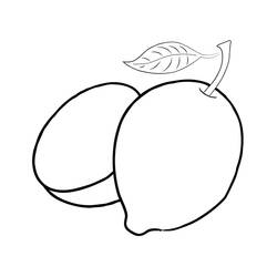Dessin à colorier: Citron (Alimentation et Nutrition) #185006 - Coloriages à Imprimer Gratuits