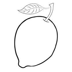 Dessin à colorier: Citron (Alimentation et Nutrition) #185014 - Coloriages à Imprimer Gratuits