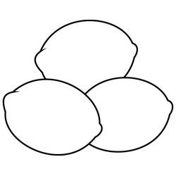 Dessin à colorier: Citron (Alimentation et Nutrition) #185015 - Coloriages à Imprimer Gratuits
