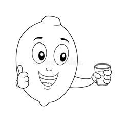 Dessin à colorier: Citron (Alimentation et Nutrition) #185021 - Coloriages à Imprimer Gratuits