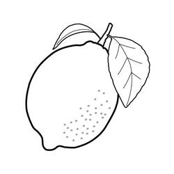 Dessin à colorier: Citron (Alimentation et Nutrition) #185023 - Coloriages à Imprimer Gratuits