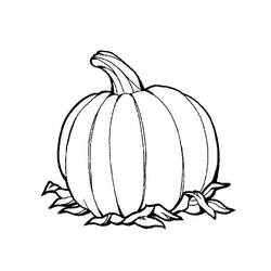 Dessin à colorier: Citrouille (Alimentation et Nutrition) #166822 - Coloriages à Imprimer Gratuits