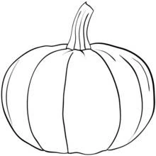 Dessin à colorier: Citrouille (Alimentation et Nutrition) #166828 - Coloriages à Imprimer Gratuits