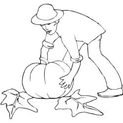 Coloriage Citrouille (Alimentation et Nutrition) #166901 à imprimer et colorier