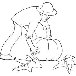 Coloriage Citrouille (Alimentation et Nutrition) #166925 à imprimer et colorier