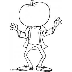 Coloriage Citrouille (Alimentation et Nutrition) #166945 à imprimer et colorier