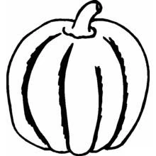 Coloriage Citrouille (Alimentation et Nutrition) #167015 à imprimer et colorier