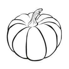 Dessin à colorier: Citrouille (Alimentation et Nutrition) #167024 - Coloriages à Imprimer Gratuits