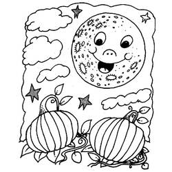 Coloriage Citrouille (Alimentation et Nutrition) #212188, dessin gratuit prêt à imprimer