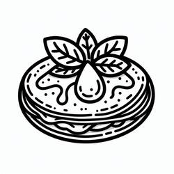 Dessin à colorier: Crepes (Alimentation et Nutrition) #220655 - Coloriages à Imprimer Gratuits