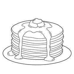 Dessin à colorier: Crepes (Alimentation et Nutrition) #220659 - Coloriages à Imprimer Gratuits