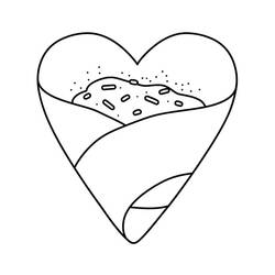 Dessin à colorier: Crepes (Alimentation et Nutrition) #220662 - Coloriages à Imprimer Gratuits