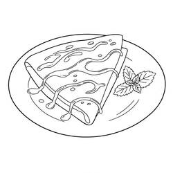 Dessin à colorier: Crepes (Alimentation et Nutrition) #220665 - Coloriages à Imprimer Gratuits