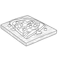 Dessin à colorier: Crepes (Alimentation et Nutrition) #220666 - Coloriages à Imprimer Gratuits