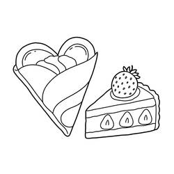 Dessin à colorier: Crepes (Alimentation et Nutrition) #220669 - Coloriages à Imprimer Gratuits