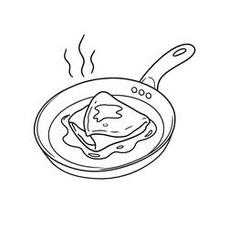 Dessin à colorier: Crepes (Alimentation et Nutrition) #220676 - Coloriages à Imprimer Gratuits