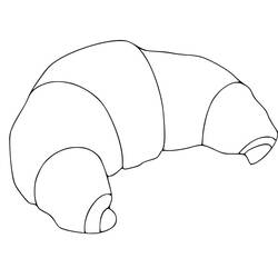 Dessin à colorier: Croissant (Alimentation et Nutrition) #206878 - Coloriages à Imprimer Gratuits