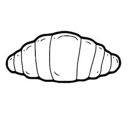 Dessin à colorier: Croissant (Alimentation et Nutrition) #206879 - Coloriages à Imprimer Gratuits