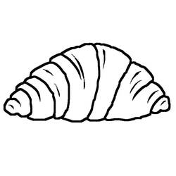 Dessin à colorier: Croissant (Alimentation et Nutrition) #206880 - Coloriages à Imprimer Gratuits
