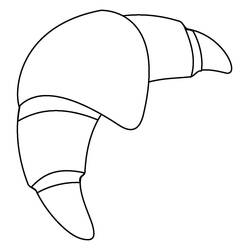 Dessin à colorier: Croissant (Alimentation et Nutrition) #206884 - Coloriages à Imprimer Gratuits