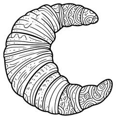 Dessin à colorier: Croissant (Alimentation et Nutrition) #206886 - Coloriages à Imprimer Gratuits