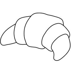 Dessin à colorier: Croissant (Alimentation et Nutrition) #206887 - Coloriages à Imprimer Gratuits